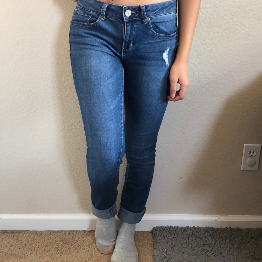 Medium Wash Skinny Jeans
